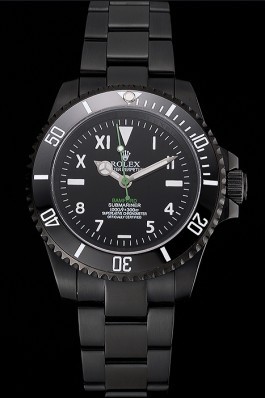 Replica Rolex Submariner BamfordBlack Dial Roman Numerals Black Ionized Case And Bracelet Watches