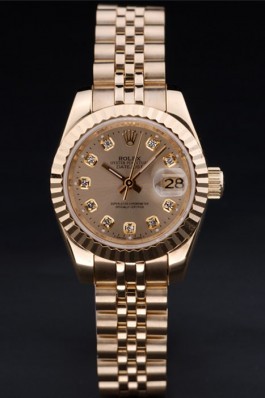 Gold Stainless Steel Band Top Quality Replica Rolex Luxury Gold Watch 141 5081 Watches