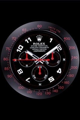 Replica Rolex Daytona Cosmograph Wall Clock Black-Red 621908 Watches
