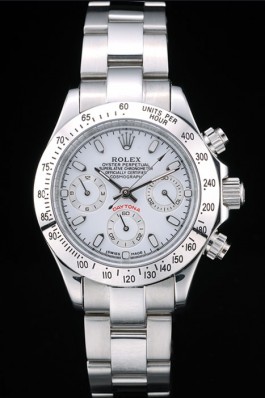 Replica Rolex Daytona Lady Stainless Steel Case White Dial Tachymeter Watches