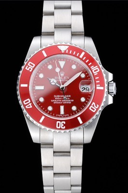 Replica Rolex Submariner Red Dial Stainless Steel Bracelet 1454154 Watches