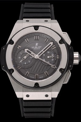 Swiss Hublot King Power Stainless Steel with Rubber Band shb11 621404 Hublot Replica Watch